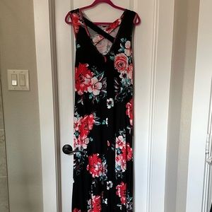 Pink blush high low dress NWT LG